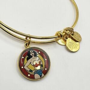 Alex & Ani Wonder Woman Bracelet Casual Superhero Gold tone Retro Jewelry